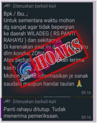 RS Panti Rahayu Yogyakarta Ditutup karena Zona Hitam Covid-19