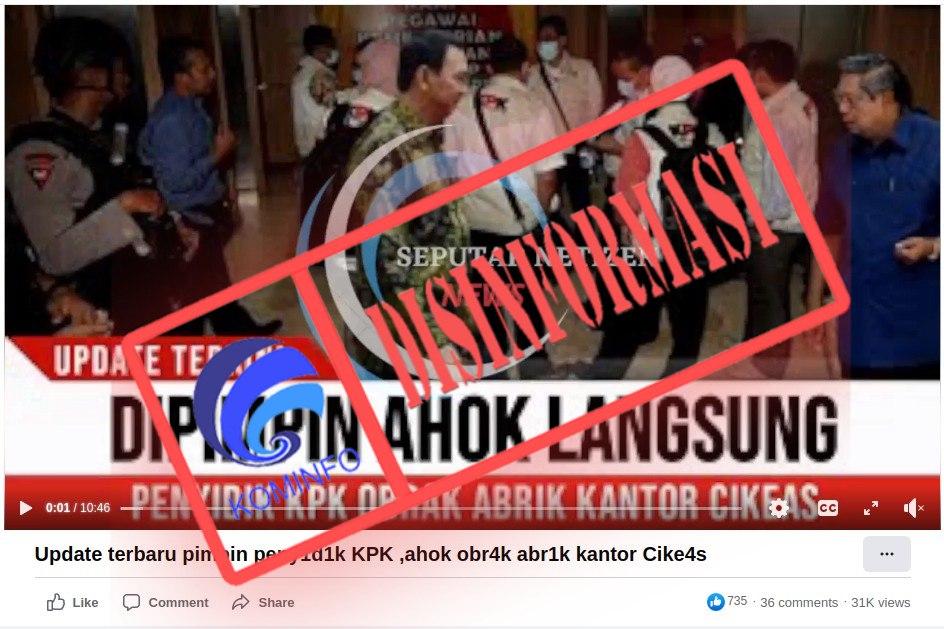 Ahok Pimpin Penyidik KPK Geledah Kantor Cikeas