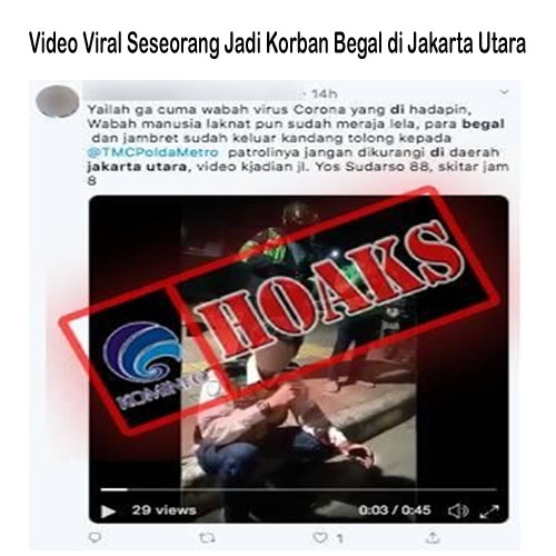 Video Viral Seseorang Jadi Korban Begal di Jakarta Utara