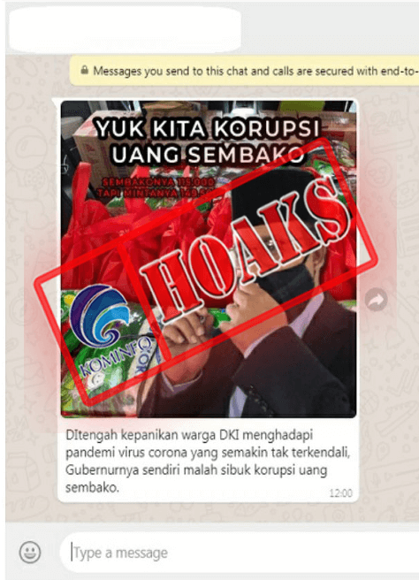 Gubernur Anies Sibuk Korupsi Uang Sembako di Tengah Kepanikan Warga DKI