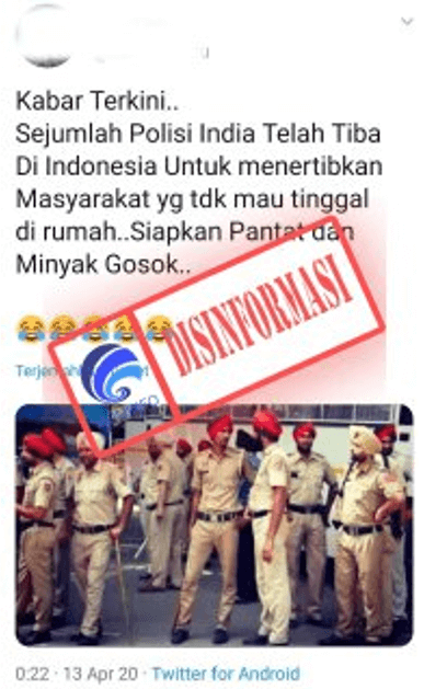 Sejumlah Polisi India Tiba di Indonesia