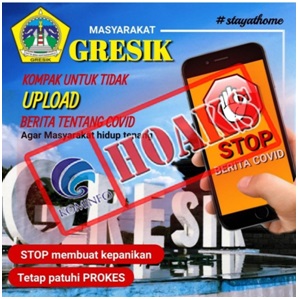 Ajakan untuk Stop Upload Berita Covid-19 oleh Pemerintah Kabupaten Gresik