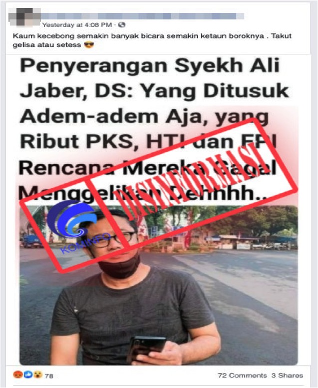 “Penyerangan Syekh Ali Jaber, DS: Yang Ditusuk Adem-adem Aja, yang Ribut PKS, HTI dan FPI Rencana mereka Gagal Menggelikan Dehhhh…”