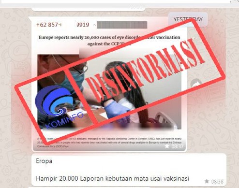 Hampir 20 Ribu Laporan Kebutaan usai Vaksinasi di Eropa