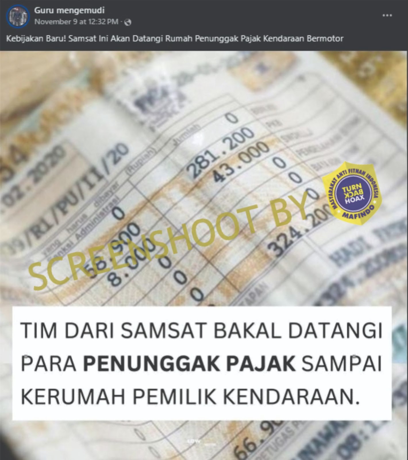 Kebijakan Baru: Petugas Samsat Datangi Rumah Penunggak Pajak