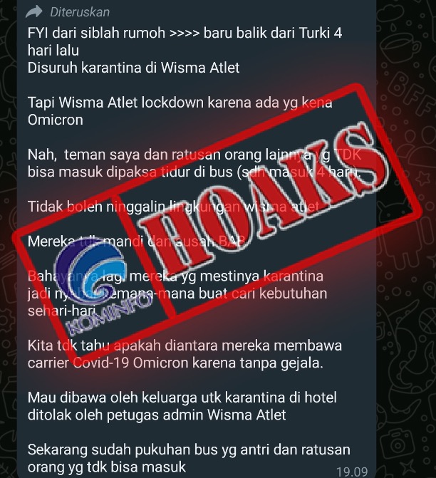 Ratusan WNI Tertahan di Bus Karena Wisma Atlet Lockdown setelah Ditemukan Adanya Covid-19 Varian Omicron