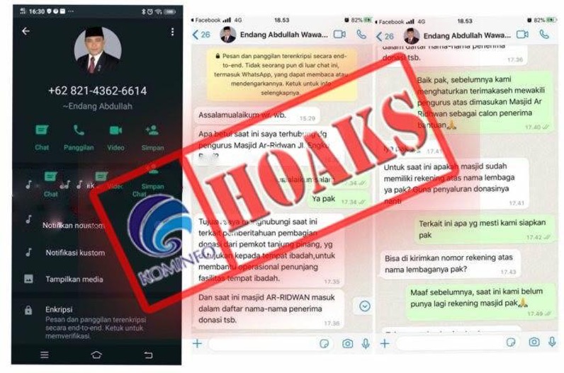 Akun WhatsApp Mengatasnamakan Wakil Wali Kota Tanjungpinang