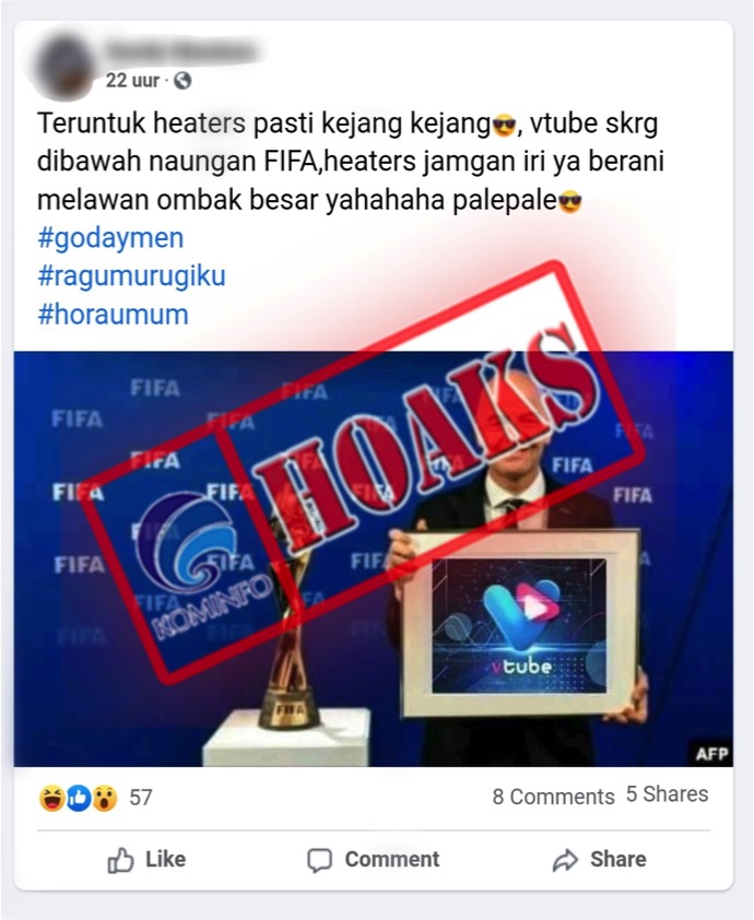 Vtube Sekarang Di bawah Naungan FIFA