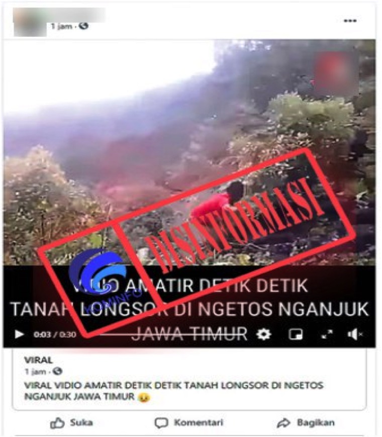 Detik-Detik Tanah Longsor di Ngetos Nganjuk Jawa Timur