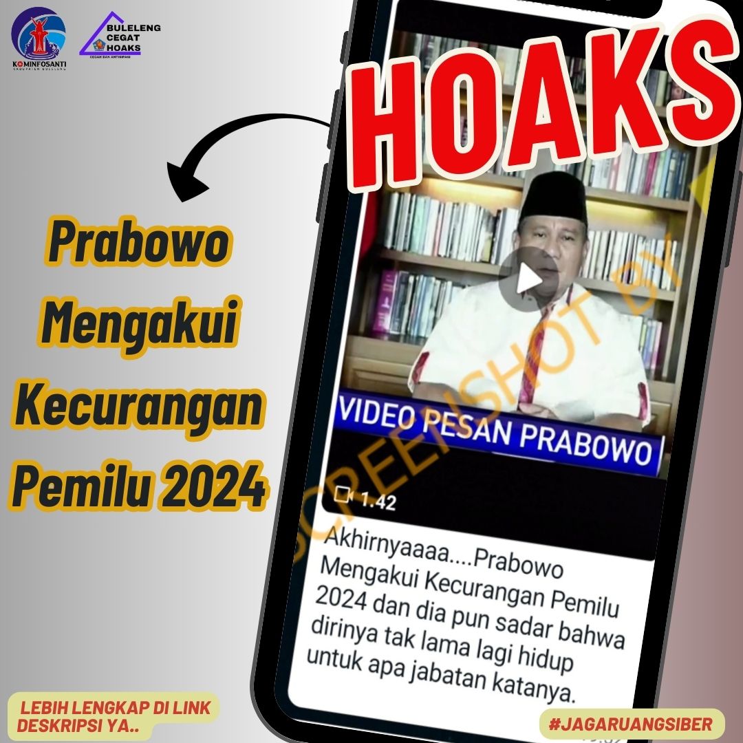 Prabowo Mengakui Kecurangan Pemilu 2024