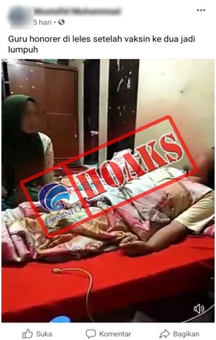 Guru Honorer di Leles Garut Jadi Lumpuh setelah Mendapat Vaksin Kedua