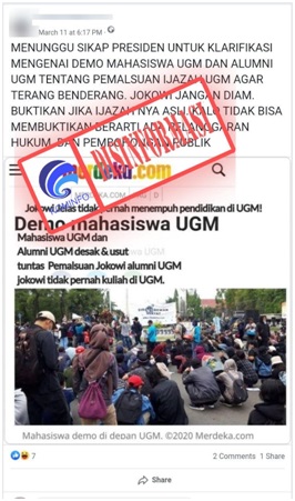 Alumni dan Mahasiswa UGM Demo Terkait Pemalsuan Ijazah Jokowi