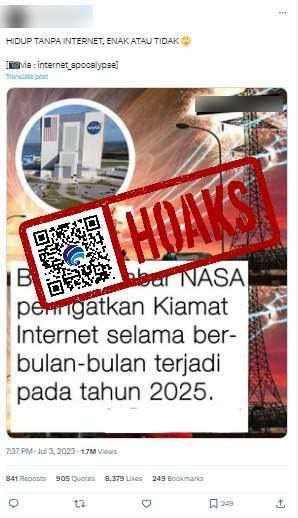 NASA Prediksi Kiamat Internet pada 2025