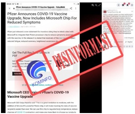 Pfizer Umumkan Upgrade Vaksin dengan Menyertakan Chip Microsoft untuk Mengurangi Gejala