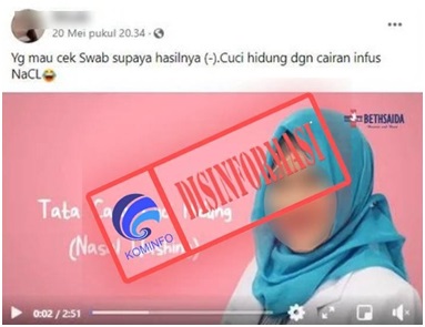 Bersihkan Hidung dengan Cairan Infus untuk Hasil Swab Tes Negatif