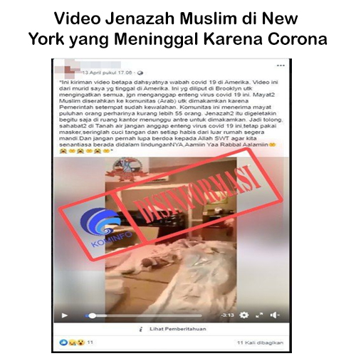 Video Jenazah Muslim di New York yang Meninggal Karena Corona