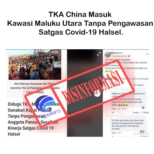 TKA China Masuk Kawasi Maluku Utara Tanpa Pengawasan Satgas Covid-19 Halsel