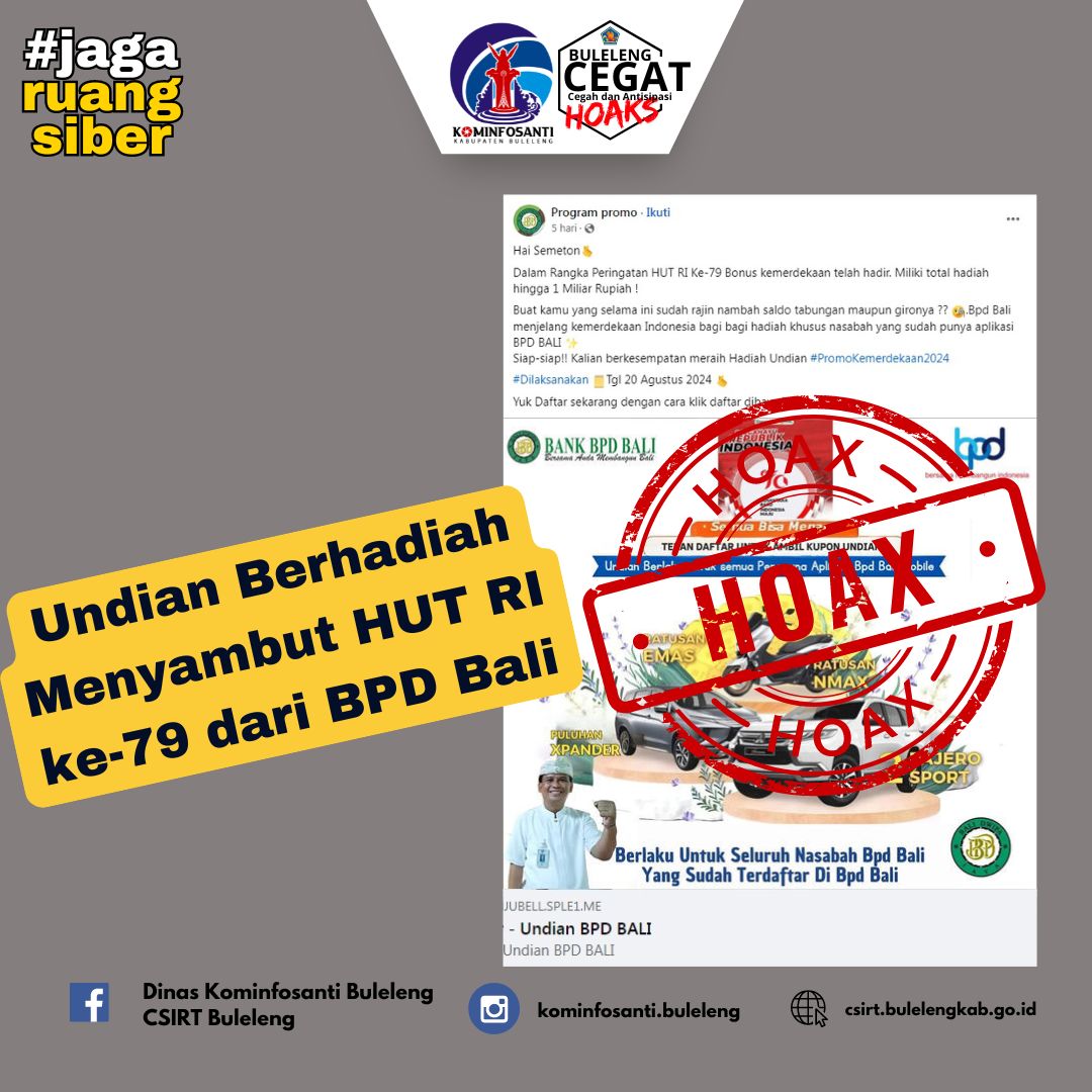 Undian Berhadiah Menyambut HUT RI ke-79 dari BPD Bali