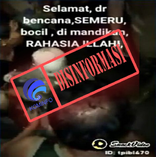 Video Bayi Selamat usai Tertimbun Material Erupsi Gunung Semeru