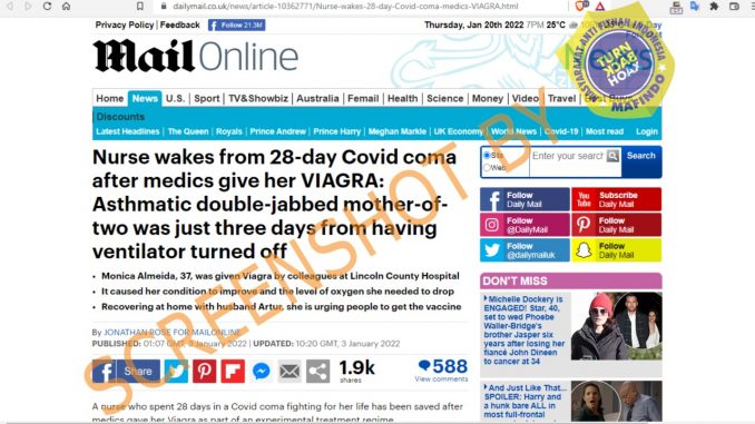 Viagra Dapat Menyembuhkan Covid-19