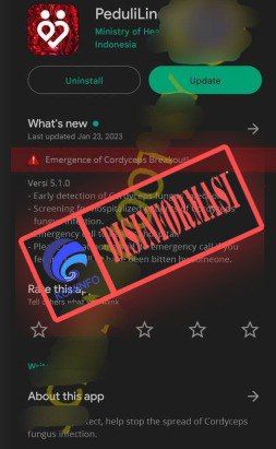 Pembaruan Aplikasi PeduliLindungi Dapat Deteksi Infeksi Jamur Cordyceps