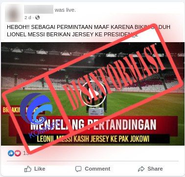 Video Lionel Messi Memberikan Jersey kepada Presiden Jokowi sebagai Tanda Permintaan Maaf