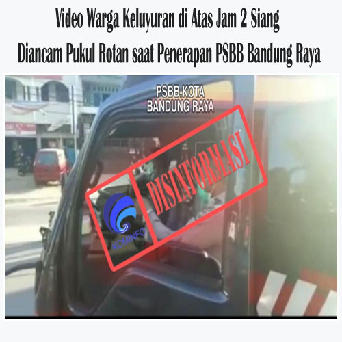 Video Warga Keluyuran Di Atas Jam 2 Siang Diancam Pukul Rotan saat Penerapan PSBB Bandung Raya