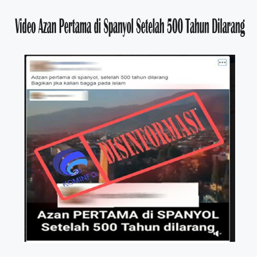 Video Azan Pertama di Spanyol Setelah 500 Tahun Dilarang