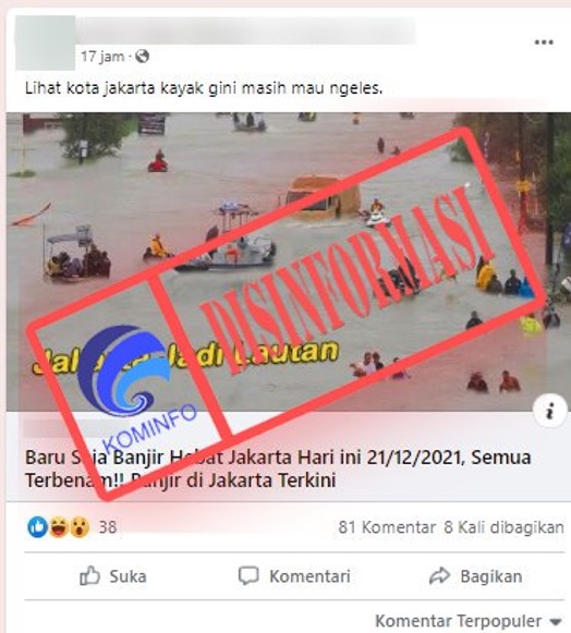 Foto Penampakan Jakarta jadi Lautan