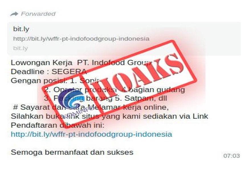 Informasi Lowongan Kerja PT Indofood Group