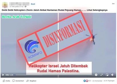 Helikopter Israel Ditembak Pejuang Hamas Palestina