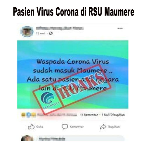 Pasien Virus Corona di RSU Maumere