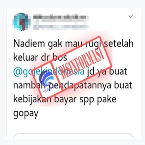 Nadiem Membuat Kebijakan Bayar SPP Pakai Gopay