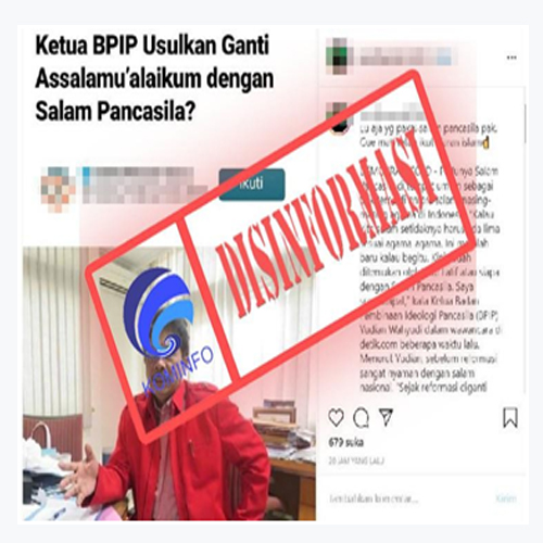 Kepala BPIP Usulkan Ganti Assalamualaikum dengan Salam Pancasila