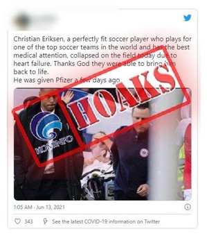 Christian Eriksen Terkena Serangan Jantung Setelah Mendapatkan Vaksin Covid-19