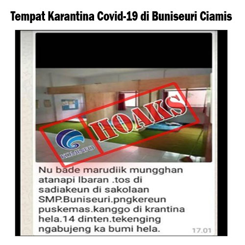 Tempat Karantina Covid-19 di Buniseuri Ciamis