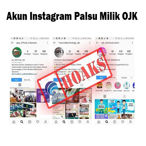 Akun Instagram Palsu Milik OJK