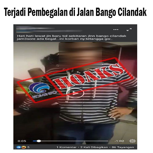 Terjadi Pembegalan di Jalan Bango Cilandak