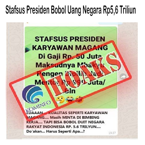 Stafsus Presiden Bobol Uang Negara Rp5,6 Triliun