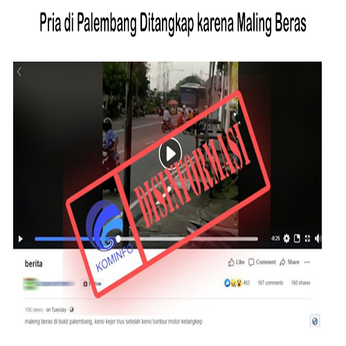 Pria di Palembang Ditangkap karena Maling Beras