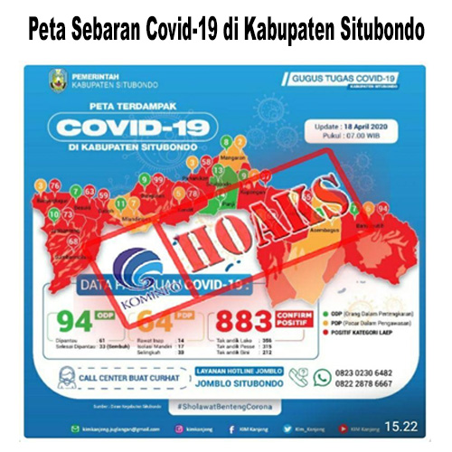 Peta Sebaran Covid-19 di Kabupaten Situbondo