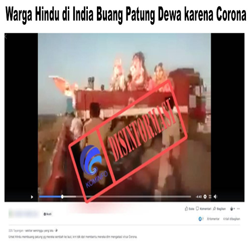 Warga Hindu di India Buang Patung Dewa karena Corona