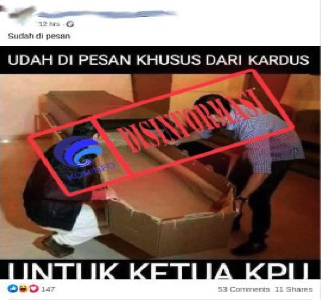 Peti Mati Khusus Terbuat dari Kardus Untuk Ketua KPU