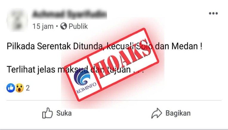 Pilkada Serentak Ditunda Kecuali di Solo dan Medan