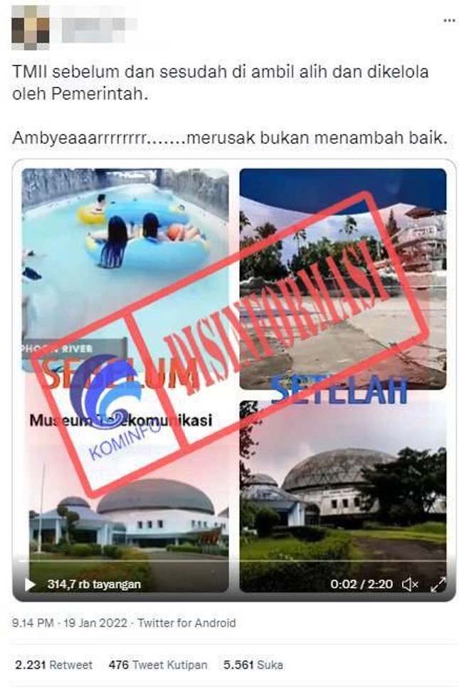 Video Viral TMII Terbengkalai