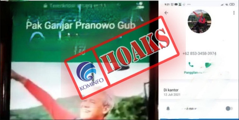 Akun WhatsApp Mengatasnamakan Gubernur Jawa Tengah Ganjar Pranowo