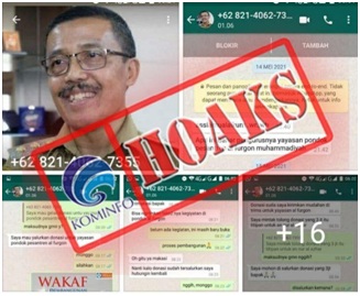Akun WhatsApp Mengatasnamakan Wakil Walikota Batu