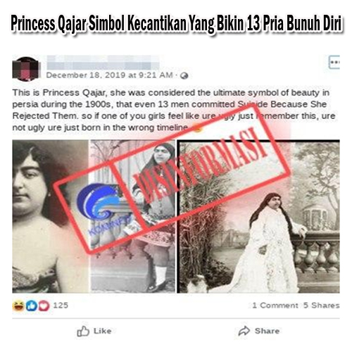 Princess Qajar Simbol Kecantikan Yang Bikin 13 Pria Bunuh Diri