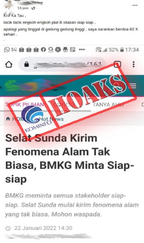 Selat Sunda Kirim Fenomena Alam Tak Biasa, BMKG Minta Siap-siap