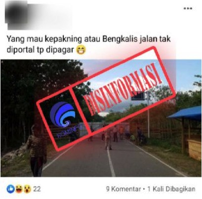 Foto Jalan Dumai ke Sungai Pakning Dipagar